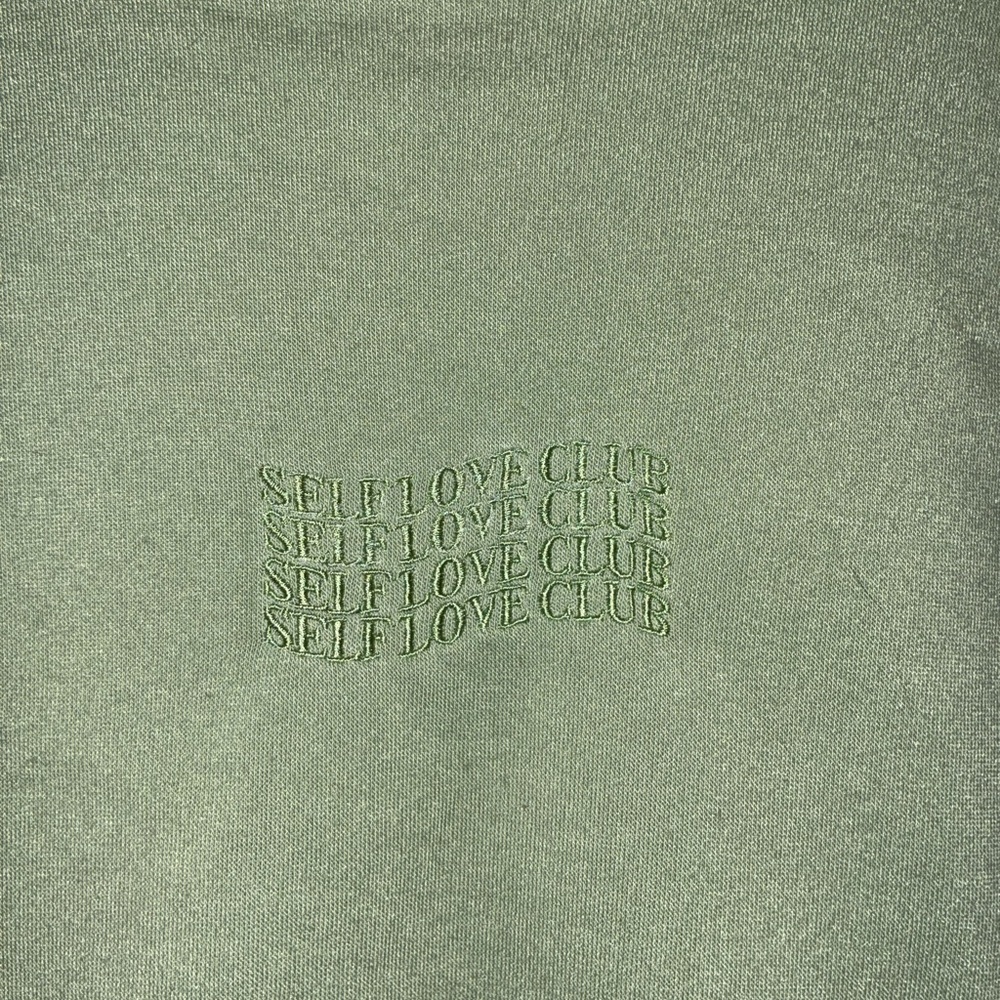 Brooklyn Cloth Sage Green Pullover Sweatshirt Sz M Self Love Club